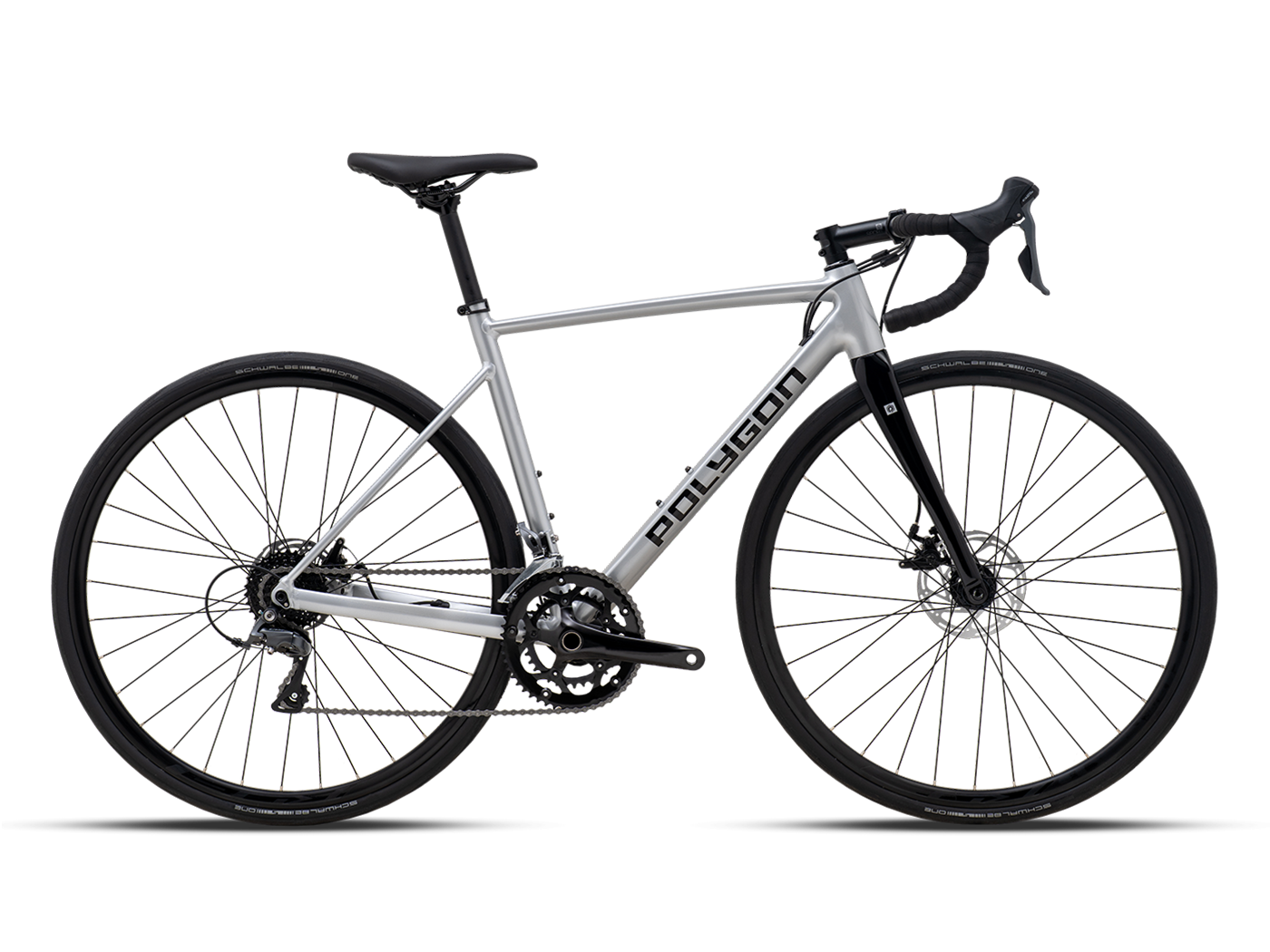 POLYGON STRATTOS S2D SILVER 2X8 700C