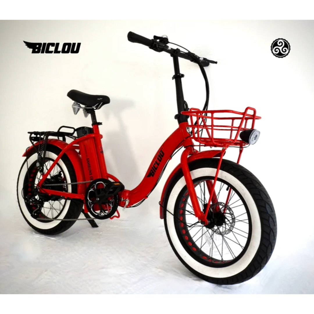 vélo électrique BOUBOU BICLOO Biclou pliant rouge
