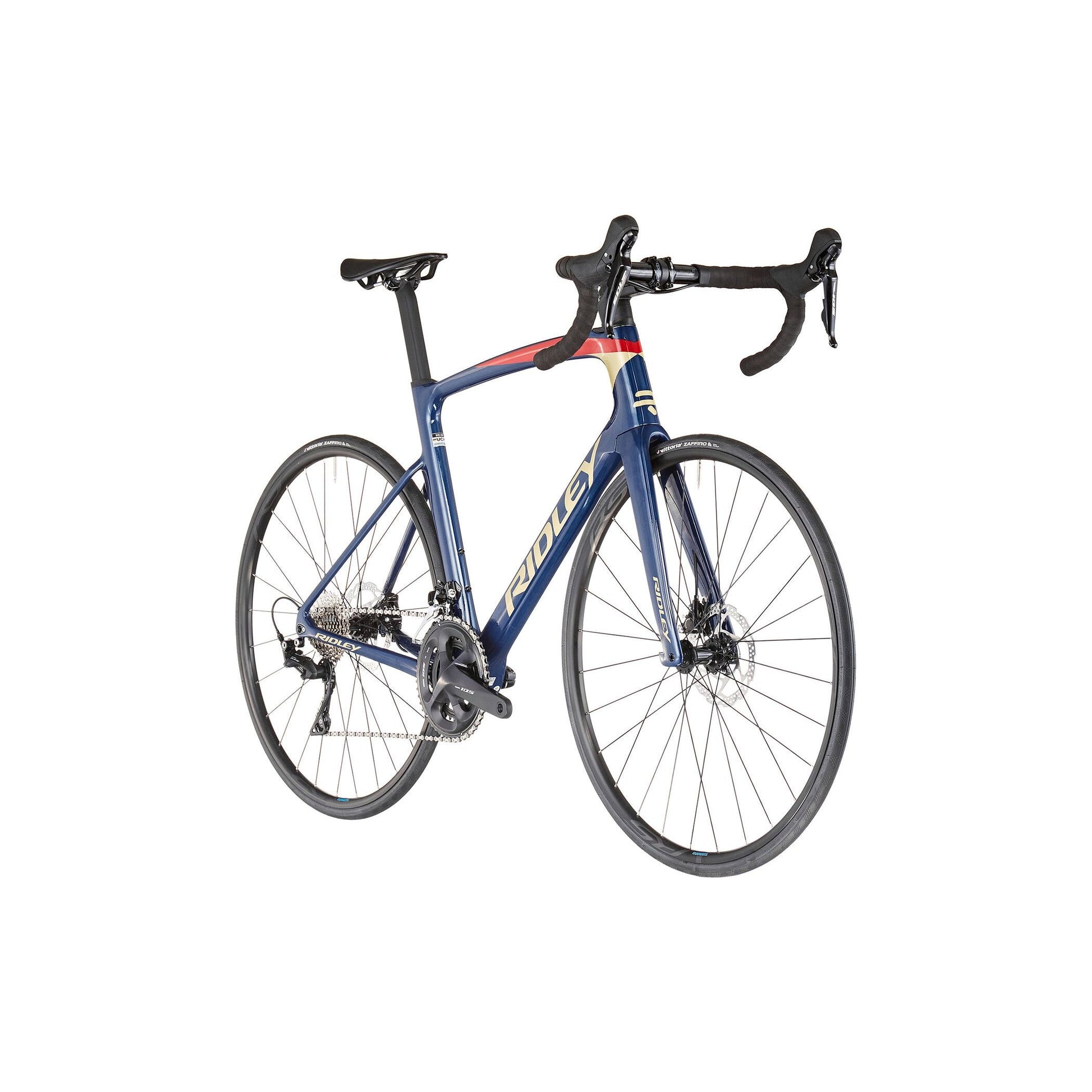 Vélo de Course RIDLEY NOAH DISC Shimano 105 2023 bleu rouge beige