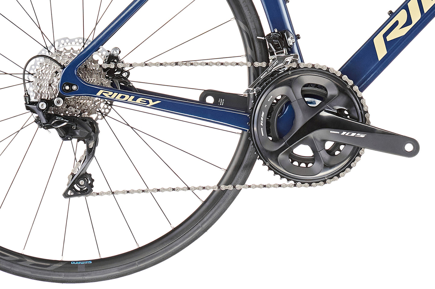 Vélo de Course RIDLEY NOAH DISC Shimano 105 2023 bleu rouge beige