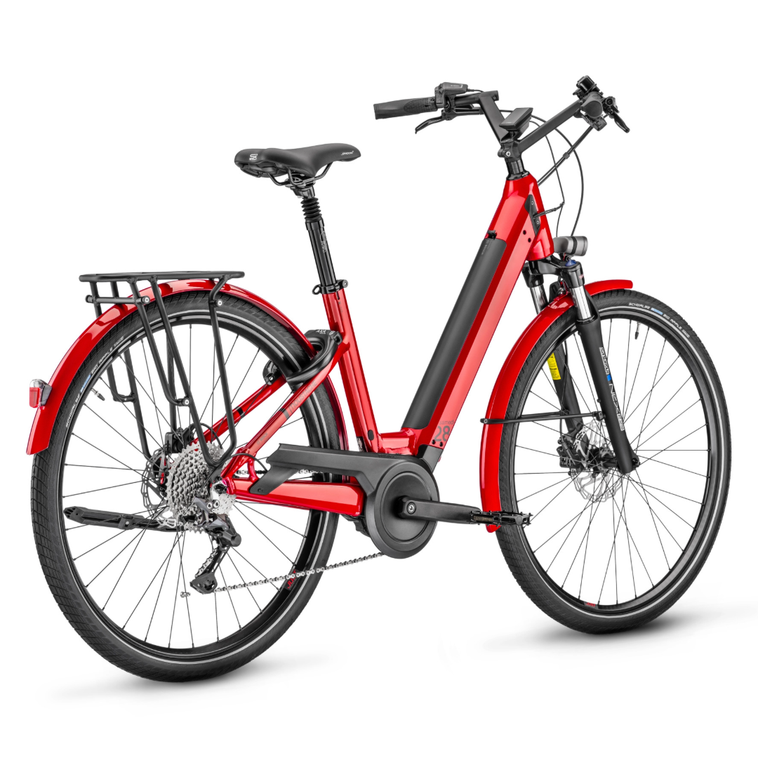 Vélo électrique Moustache Samedi 28.5 OPEN - Confort, moteur Bosch, batterie 500 Wh vue de l'arrière